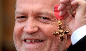 Joe Cocker with his OBE, 2007