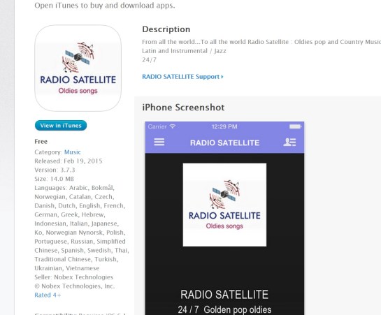 Radio Satellite Apple APPLE STORE ( IPHONES IPADS)
