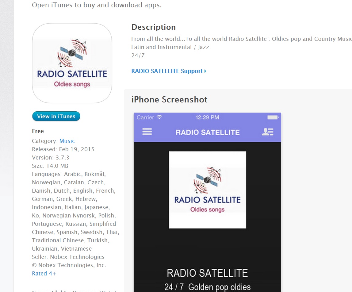 Radio Satellite Apple APPLE STORE ( IPHONES IPADS)