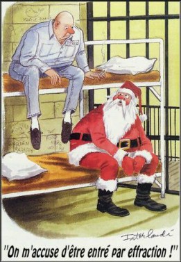 père noel en prison