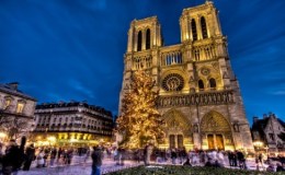 Notre Dame de Paris before burning : Christmas&nbsp;2013