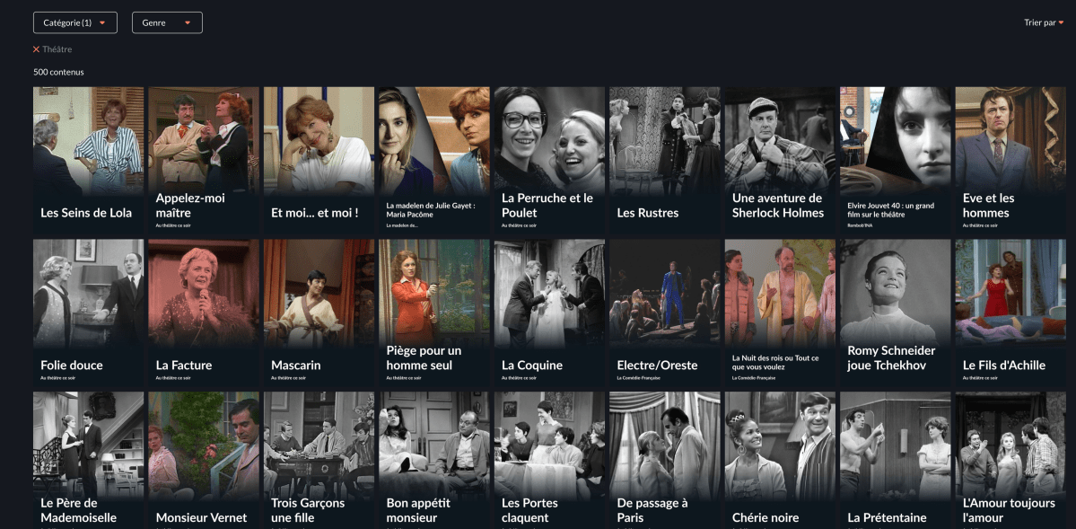 FILMS / SERIES / THEATRES 50s 60s&nbsp;70s